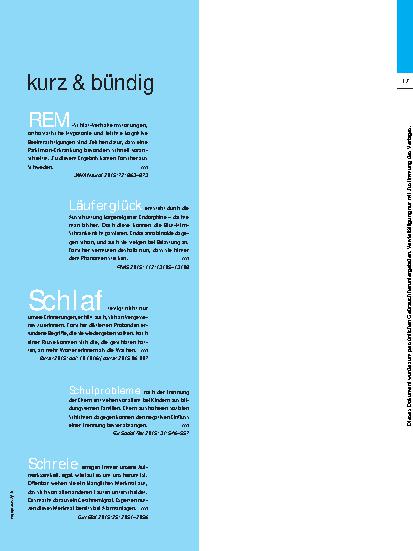 Vorschauseite 1: kurz & bündig