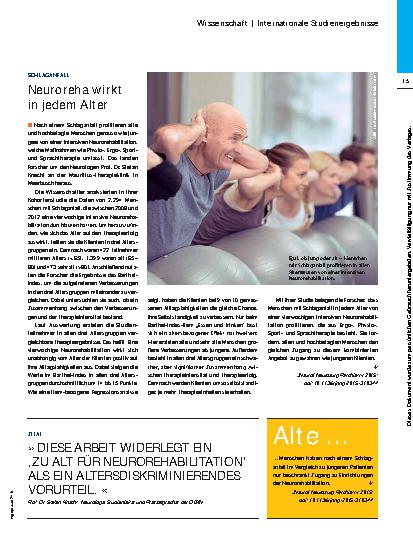 Vorschauseite 2: Internationale Studienergebnisse