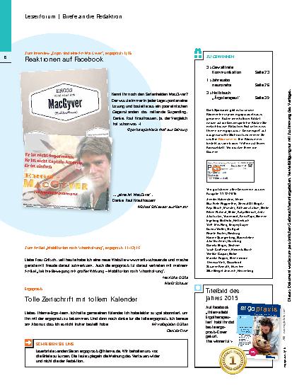 Vorschauseite 1: Briefe an die Redaktion