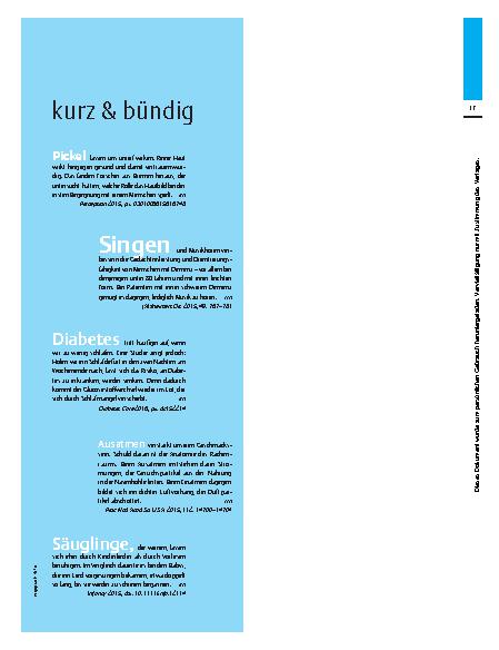Vorschauseite 1: kurz & bündig