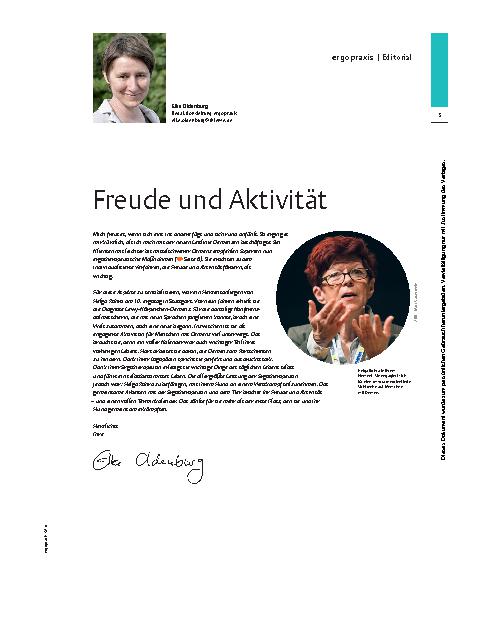 Vorschauseite 1: Freude und Aktivität