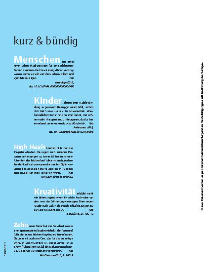 Vorschauseite 1: kurz & bündig