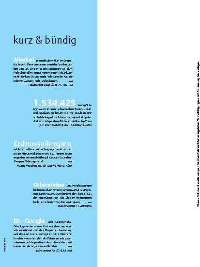 Vorschauseite 1: kurz & bündig