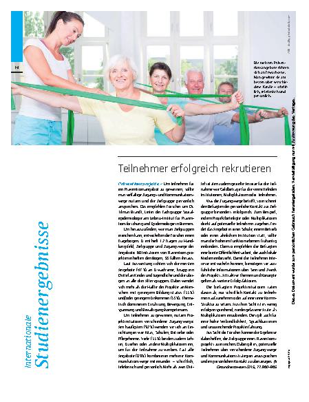 Vorschauseite 1: Internationale Studienergebnisse