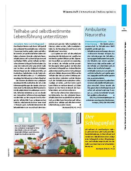Vorschauseite 2: Internationale Studienergebnisse
