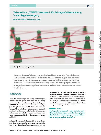 Vorschauseite 1: Telemedizin: „TEMPiS“-Netzwerk für Schlaganfallbehandlung in der Regelversorgung
