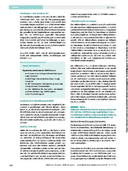 Vorschauseite 4: Telemedizin: „TEMPiS“-Netzwerk für Schlaganfallbehandlung in der Regelversorgung