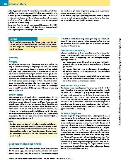 Vorschauseite 2: Stimm- und Kehlkopfveränderungen im Alter (Presbyphonie und Presbylarynx)