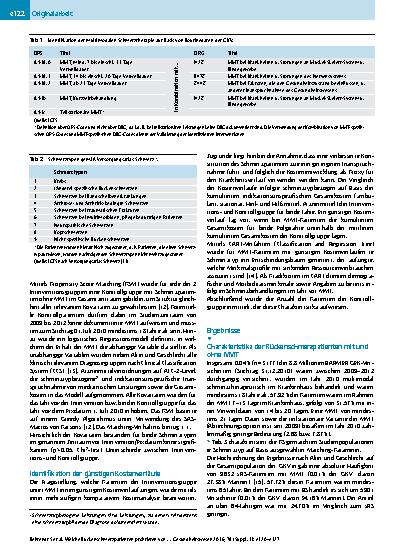 Vorschauseite 3: Welche Rückenschmerzpatienten profitieren von einer multimodalen Schmerztherapie? Eine komparative Kostenanalyse auf Basis von GKV-Routinedaten