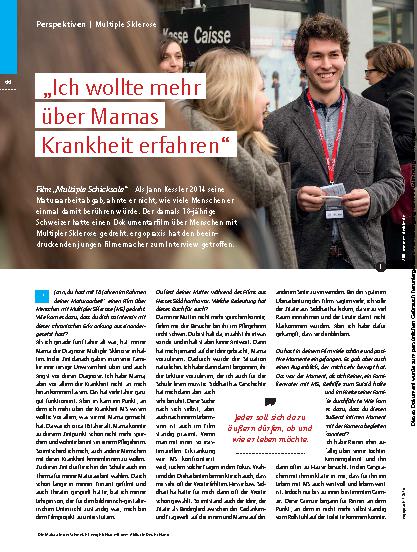 Vorschauseite 1: „Ich wollte mehr über Mamas Krankheit erfahren” – Film „Multiple Schicksale”