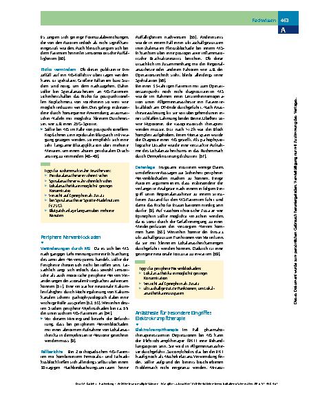 Vorschauseite 6: Anästhesie und Multiple Sklerose - Was gilt es zu beachten?