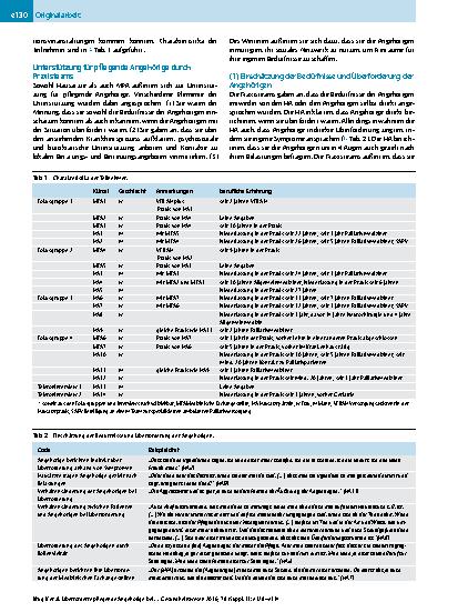 Vorschauseite 3: Überforderte pflegende Angehörige bei der Versorgung am Lebensende – was bieten Hausarztpraxen zur Entlastung an?