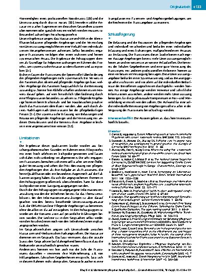 Vorschauseite 6: Überforderte pflegende Angehörige bei der Versorgung am Lebensende – was bieten Hausarztpraxen zur Entlastung an?