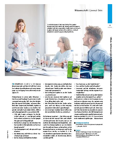 Vorschauseite 2: Journal Clubs – Clubbing unter Kollegen