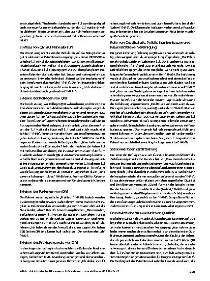 Vorschauseite 4: Zehn Jahre Qualitätsmanagement: Wahrnehmung und Stellenwert aus Sicht von Hausärzten in einem Ärztenetz