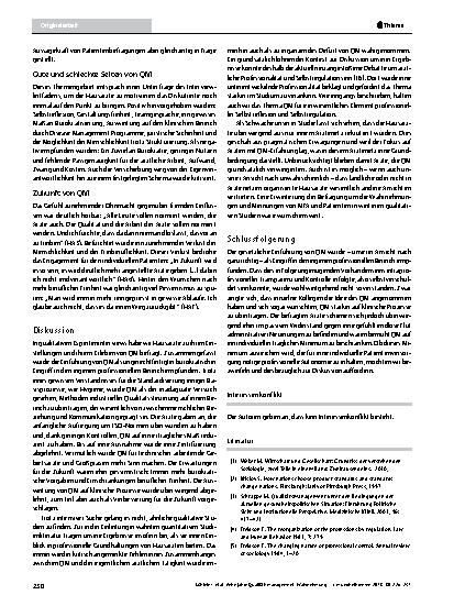 Vorschauseite 5: Zehn Jahre Qualitätsmanagement: Wahrnehmung und Stellenwert aus Sicht von Hausärzten in einem Ärztenetz