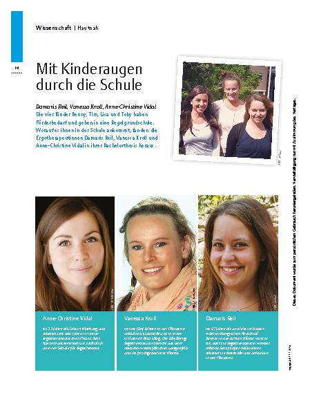 Vorschauseite 1: Damaris Reil, Vanessa Kroll, Anne-Christine Vidal – Mit Kinderaugen durch die Schule
