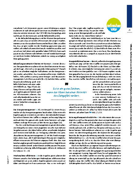 Vorschauseite 4: Ergotherapie bei Burnout – Den Energietank auffüllen