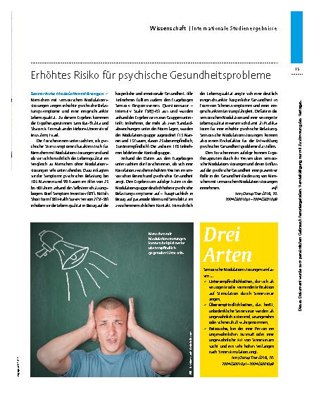 Vorschauseite 2: Internationale Studienergebnisse