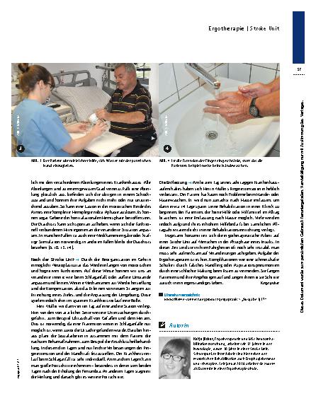 Vorschauseite 4: Ergotherapie auf der Stroke Unit – Jeder Tag ist neu
