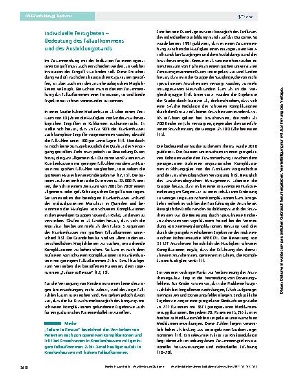 Vorschauseite 4: Anästhesie und Outcome: Einfluss bei Kindern