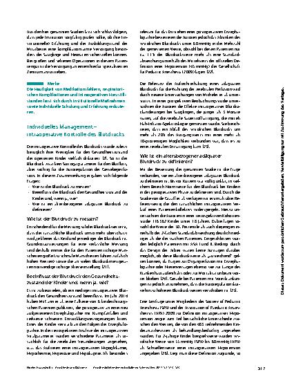 Vorschauseite 5: Anästhesie und Outcome: Einfluss bei Kindern