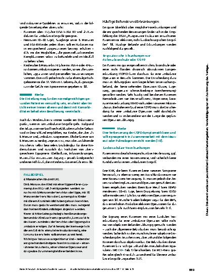 Vorschauseite 4: Ambulante Anästhesie: Grenzen und Möglichkeiten
