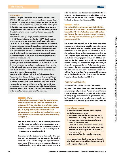 Vorschauseite 2: Kinderonkologie: Erhaltungspflege von Broviac- und Port-Kathetern