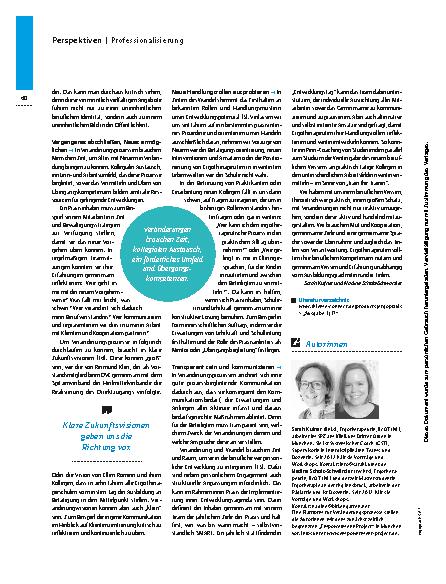 Vorschauseite 3: Die Ergotherapie im Change – Wandeln Sie mit!