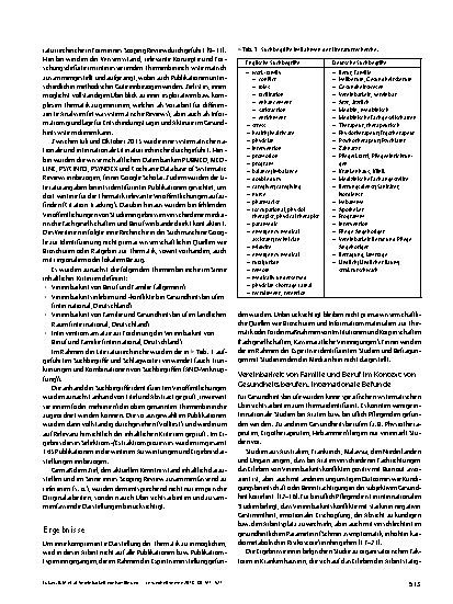 Vorschauseite 3: Vereinbarkeit von Familie und Beruf bei Beschäftigten im Gesundheitswesen als Handlungsfeld der Versorgungsforschung