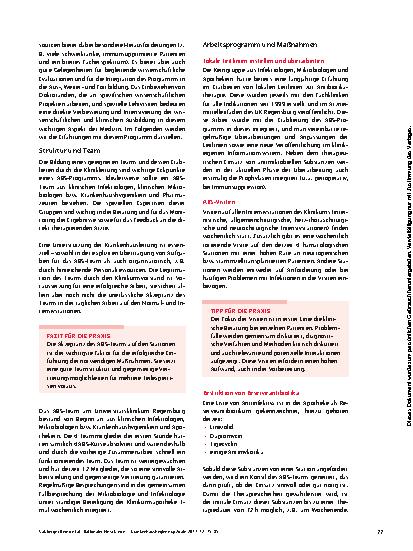 Vorschauseite 3: Rationaler Einsatz von Antiinfektiva: Erfahrungen mit Antibiotic Stewardship