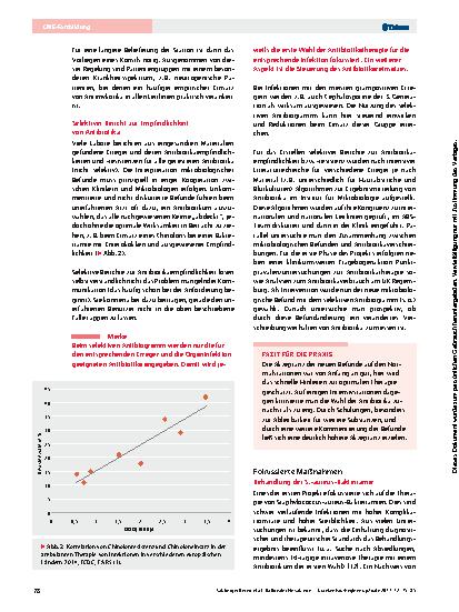 Vorschauseite 4: Rationaler Einsatz von Antiinfektiva: Erfahrungen mit Antibiotic Stewardship