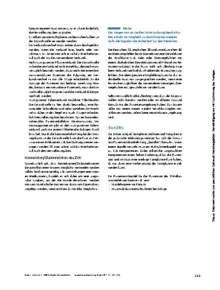 Vorschauseite 4: SOP Zentraler Venenkatheter (ZVK) – Anlage und Pflege