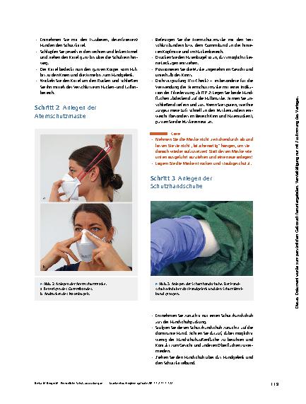 Vorschauseite 3: Persönliche Schutzausrüstung an- und ausziehen – Schritt für Schritt