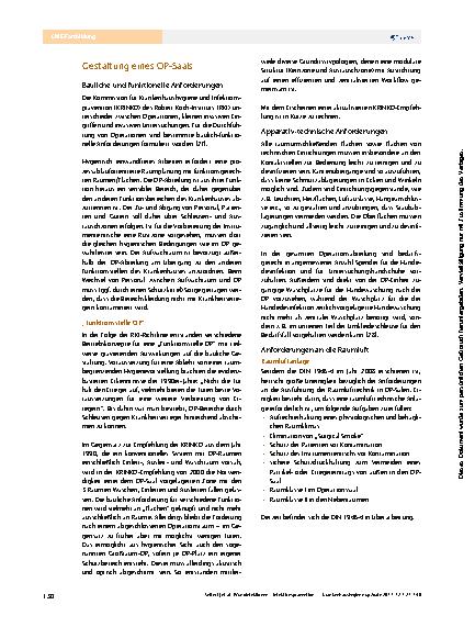 Vorschauseite 6: Wundinfektionen – Infektionsprävention in Unfallchirurgie und Orthopädie