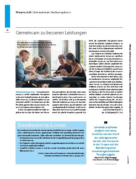 Vorschauseite 3: Internationale Studienergebnisse