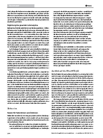 Vorschauseite 5: Europäische Zusammenarbeit in der Bewertung von Medizinprodukten – ein Schritt zur grenzüberschreitenden Gesundheitsversorgung