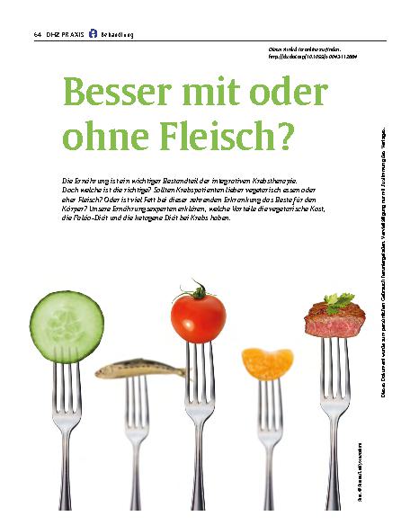 Vorschauseite 1: Besser mit oder ohne Fleisch?