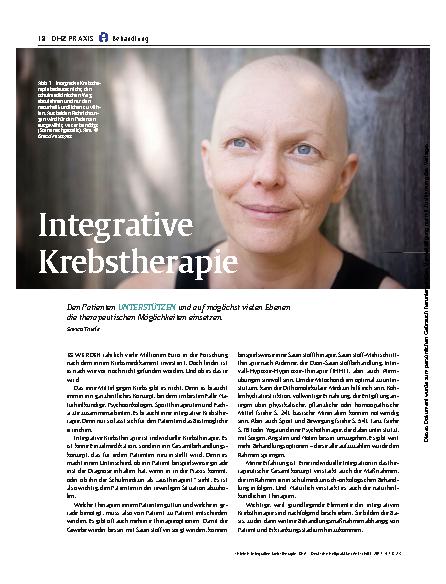 Vorschauseite 1: Integrative Krebstherapie