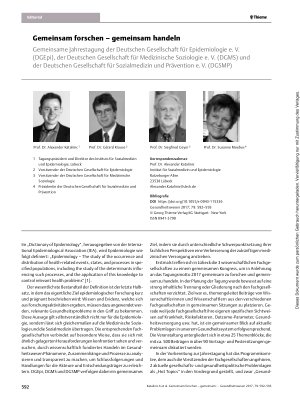 Vorschauseite 1: Gemeinsam forschen – gemeinsam handeln