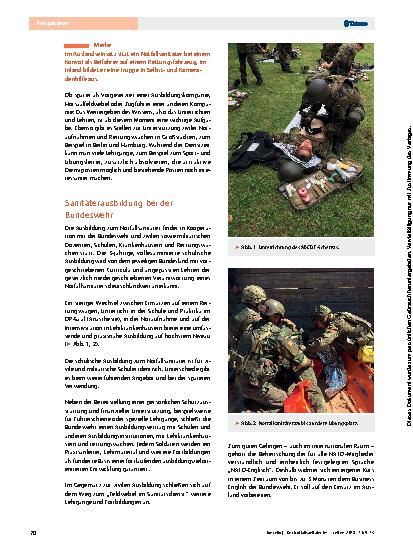Vorschauseite 2: Der Notfallsanitäter im Sanitätsdienst der Bundeswehr