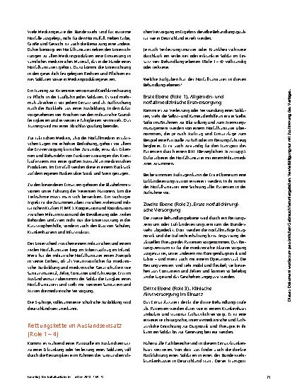 Vorschauseite 3: Der Notfallsanitäter im Sanitätsdienst der Bundeswehr
