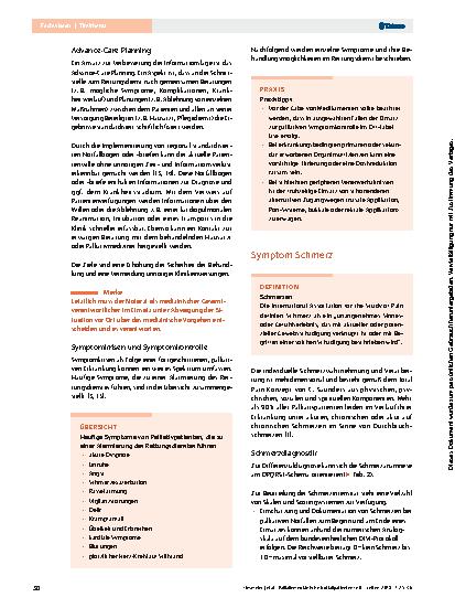 Vorschauseite 6: Palliativmedizinische Notfallpatienten Teil 1 – Handlungsoptionen und Symptomkontrolle