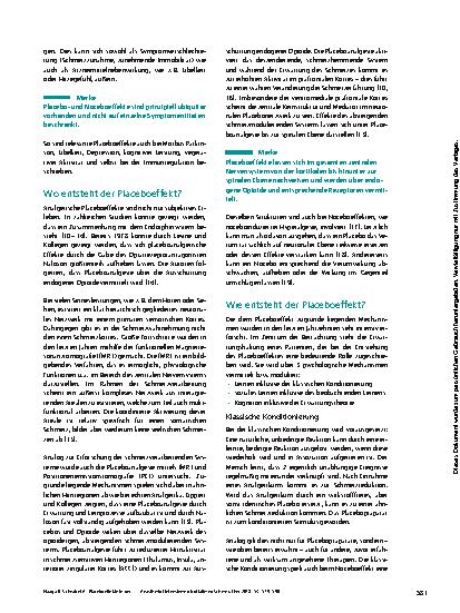 Vorschauseite 3: Placeboeffekte in der Akutschmerztherapie