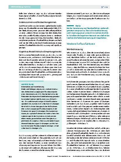 Vorschauseite 4: Placeboeffekte in der Akutschmerztherapie