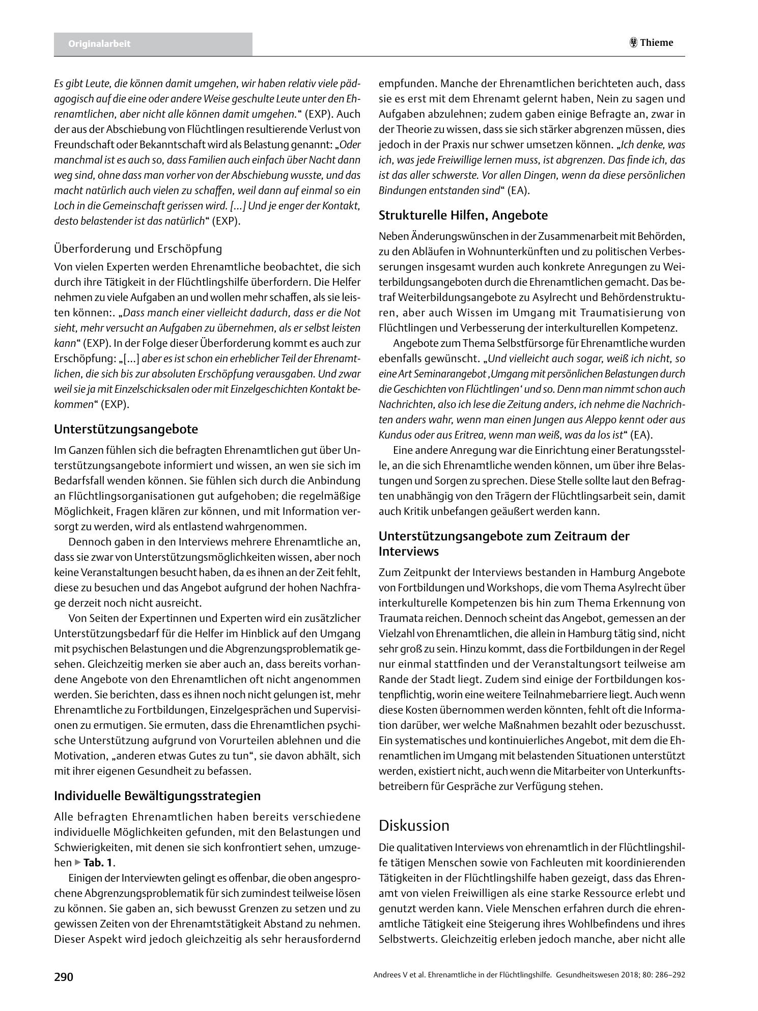 Vorschauseite 5: Ehrenamtliche in der Flüchtlingshilfe – sind gesundheitsfördernde Maßnahmen (durch den ÖGD) notwendig?