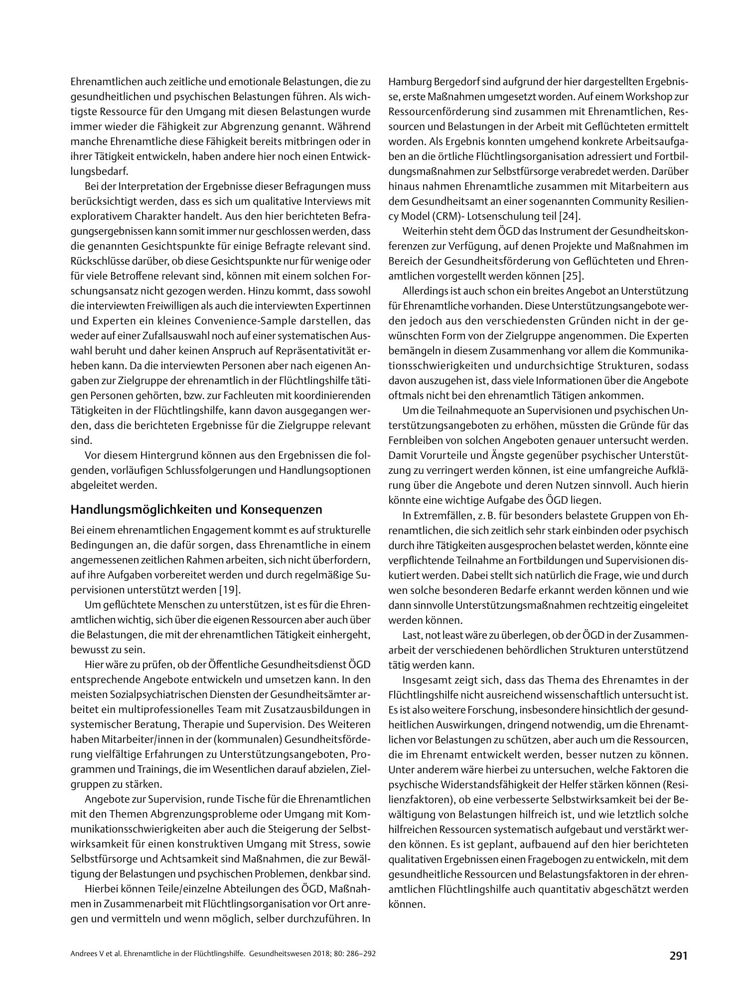 Vorschauseite 6: Ehrenamtliche in der Flüchtlingshilfe – sind gesundheitsfördernde Maßnahmen (durch den ÖGD) notwendig?
