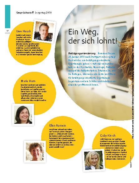 Vorschauseite 1: Betätigungsorientierung – Ein Weg, der sich lohnt!