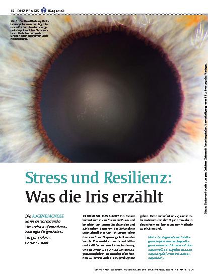 Vorschauseite 1: Stress und Resilienz: Was die Iris erzählt