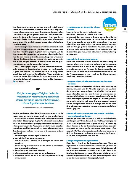 Vorschauseite 4: Handeln gegen Trägheit – Handeln ermöglichen – Trägheit überwinden